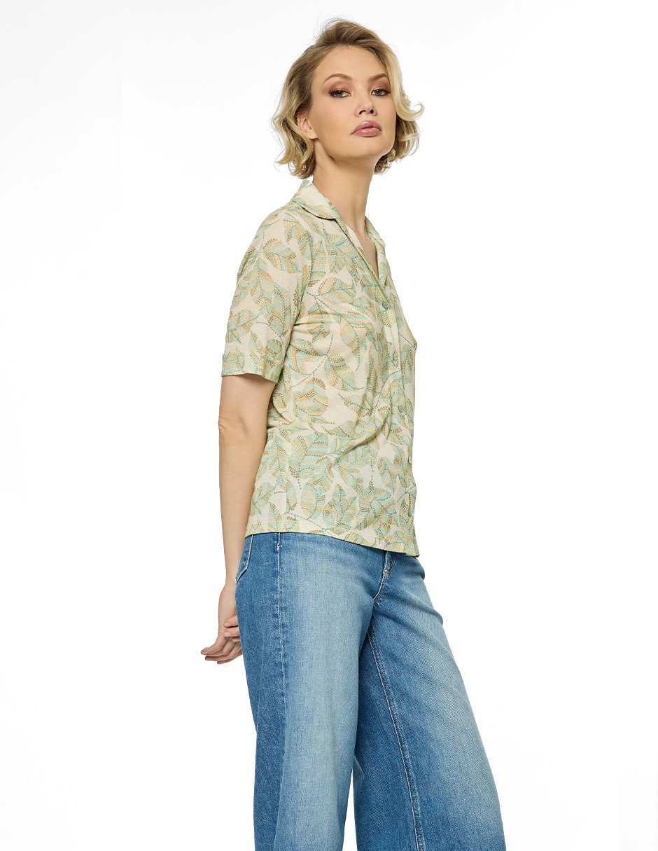 Blusa Foley's manga corta para mujer