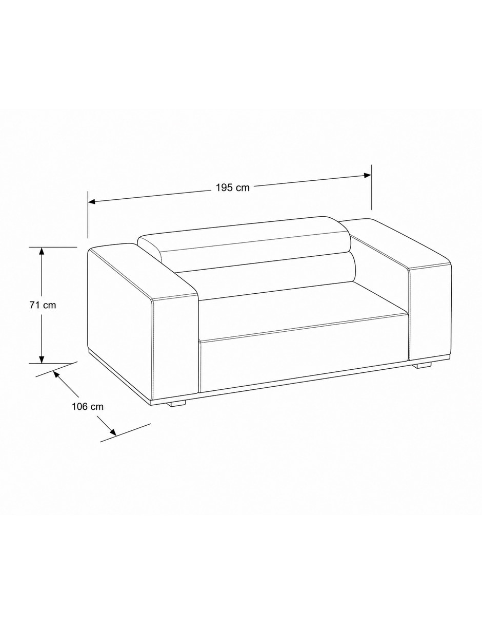 Love seat fenix de piel y vinil 7