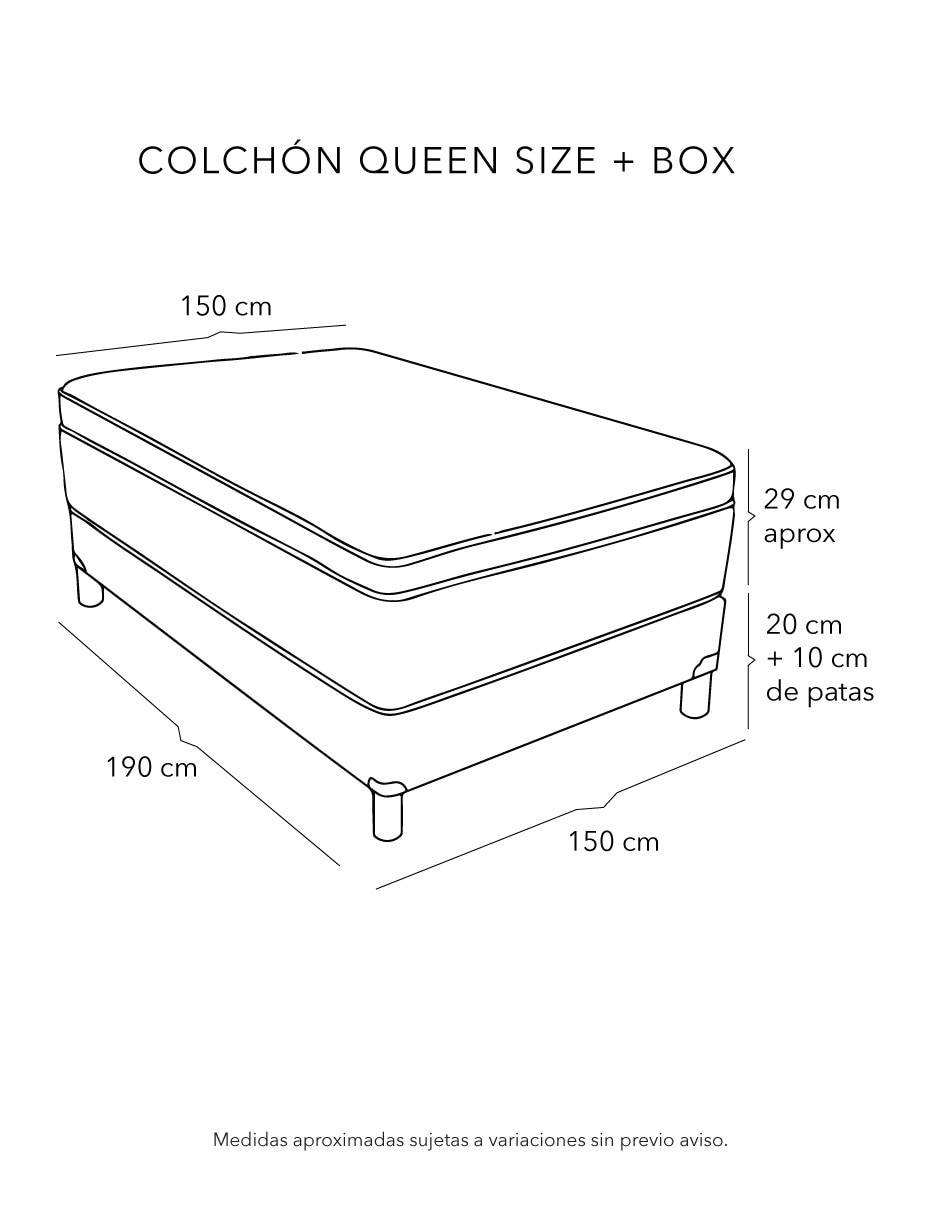 Juego de colchón y box Prestige Box Spring Air