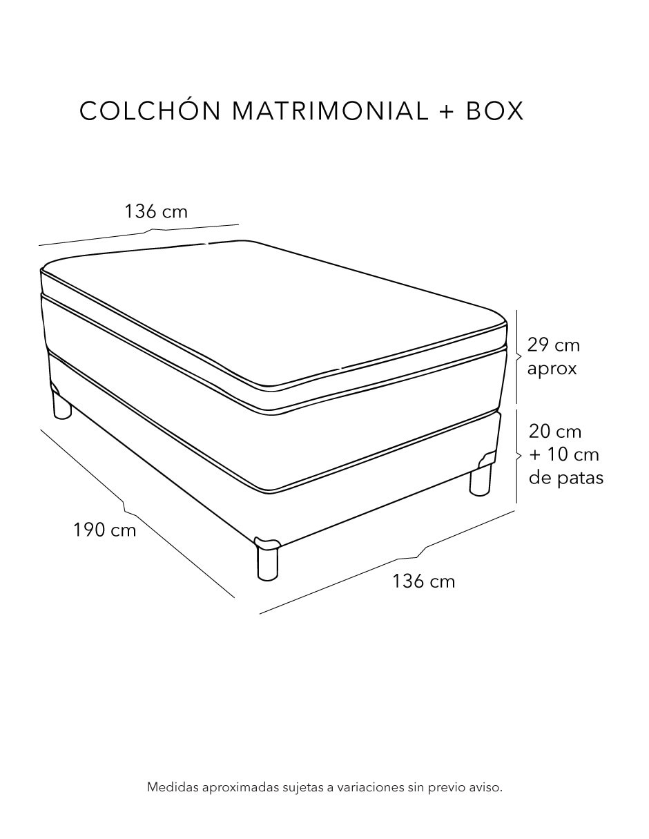 Juego de colchón y box Prestige Spring Air