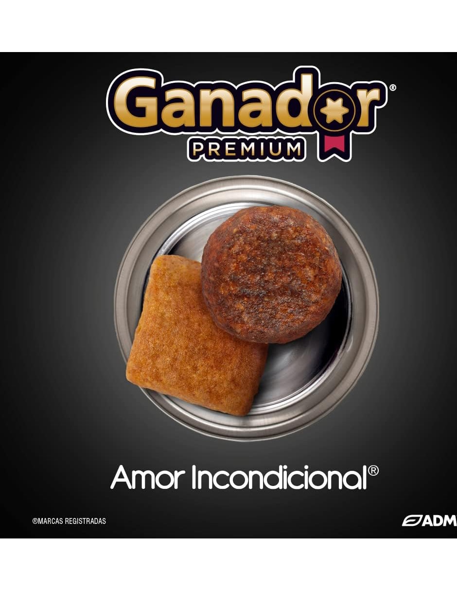 Croqueta Ganador de carne con pollo para perro etapa adulto contenido 20 kg