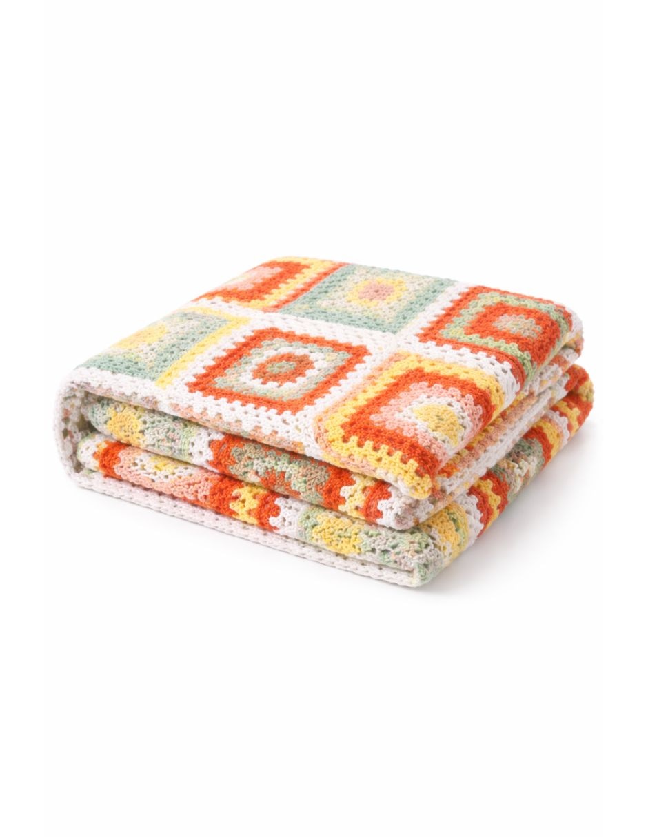 Cobija de tejido punto Crochet bebé