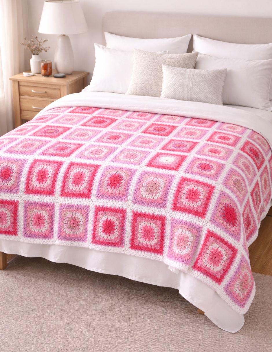 Cobija de tejido punto Crochet bebé 4