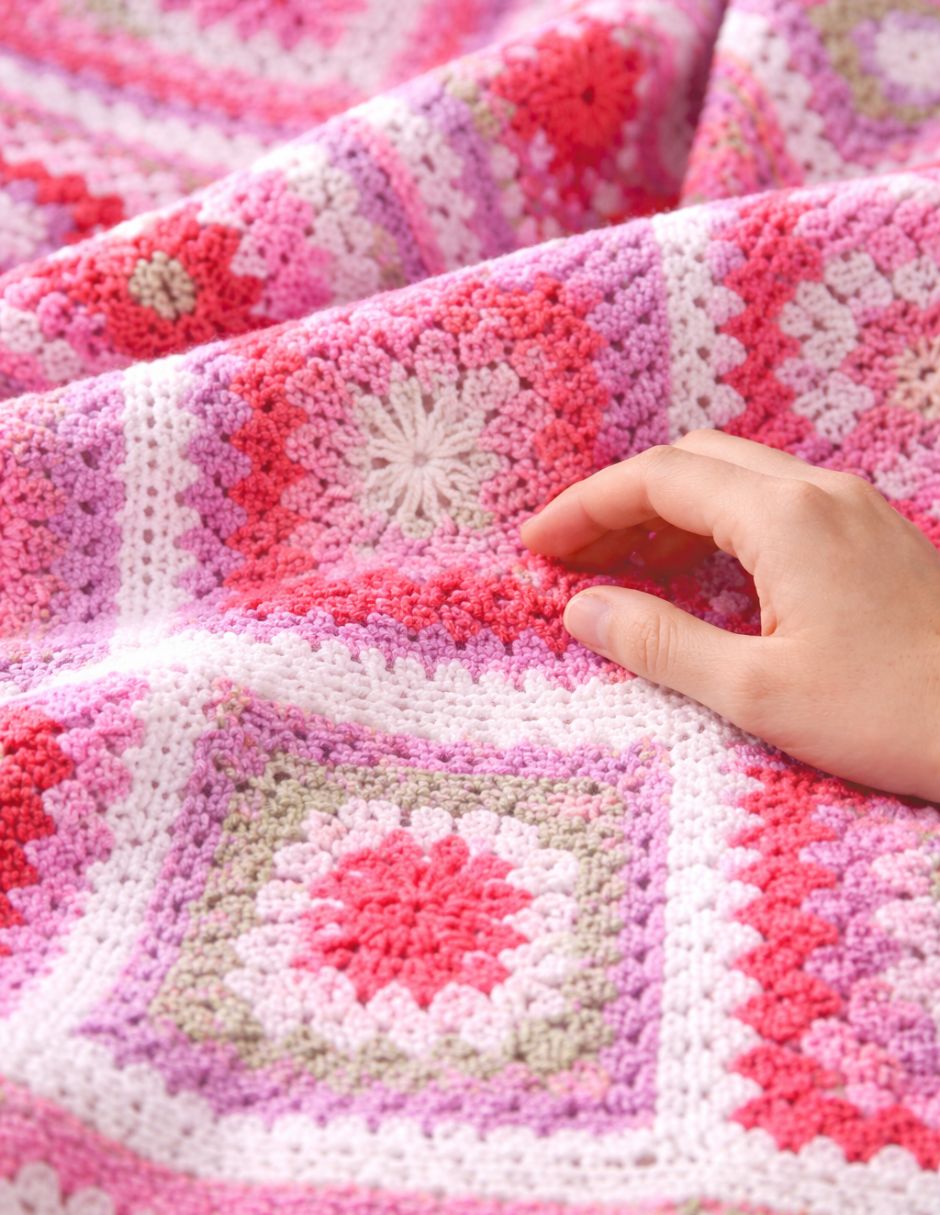 Cobija de tejido punto Crochet bebé 5