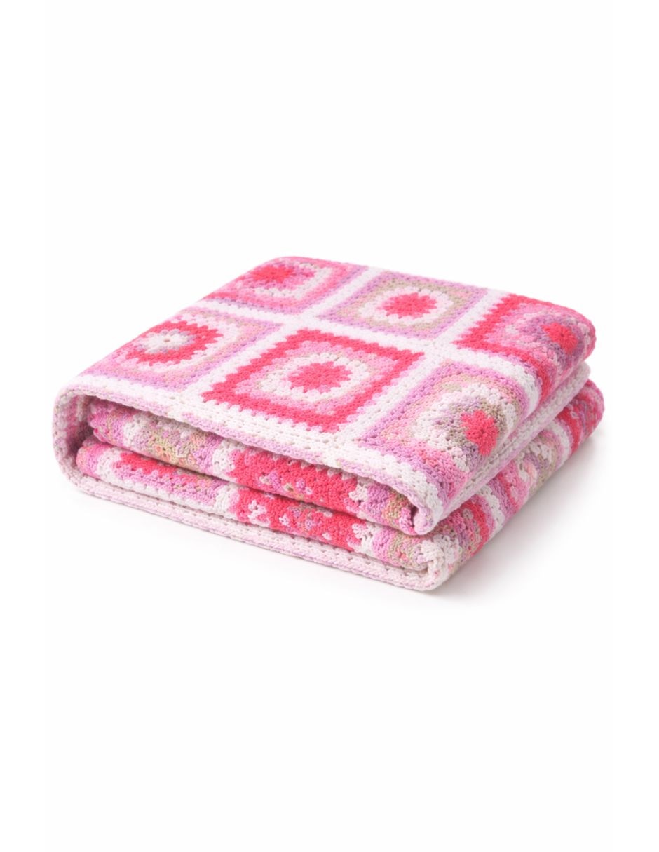 Cobija de tejido punto Crochet bebé 1