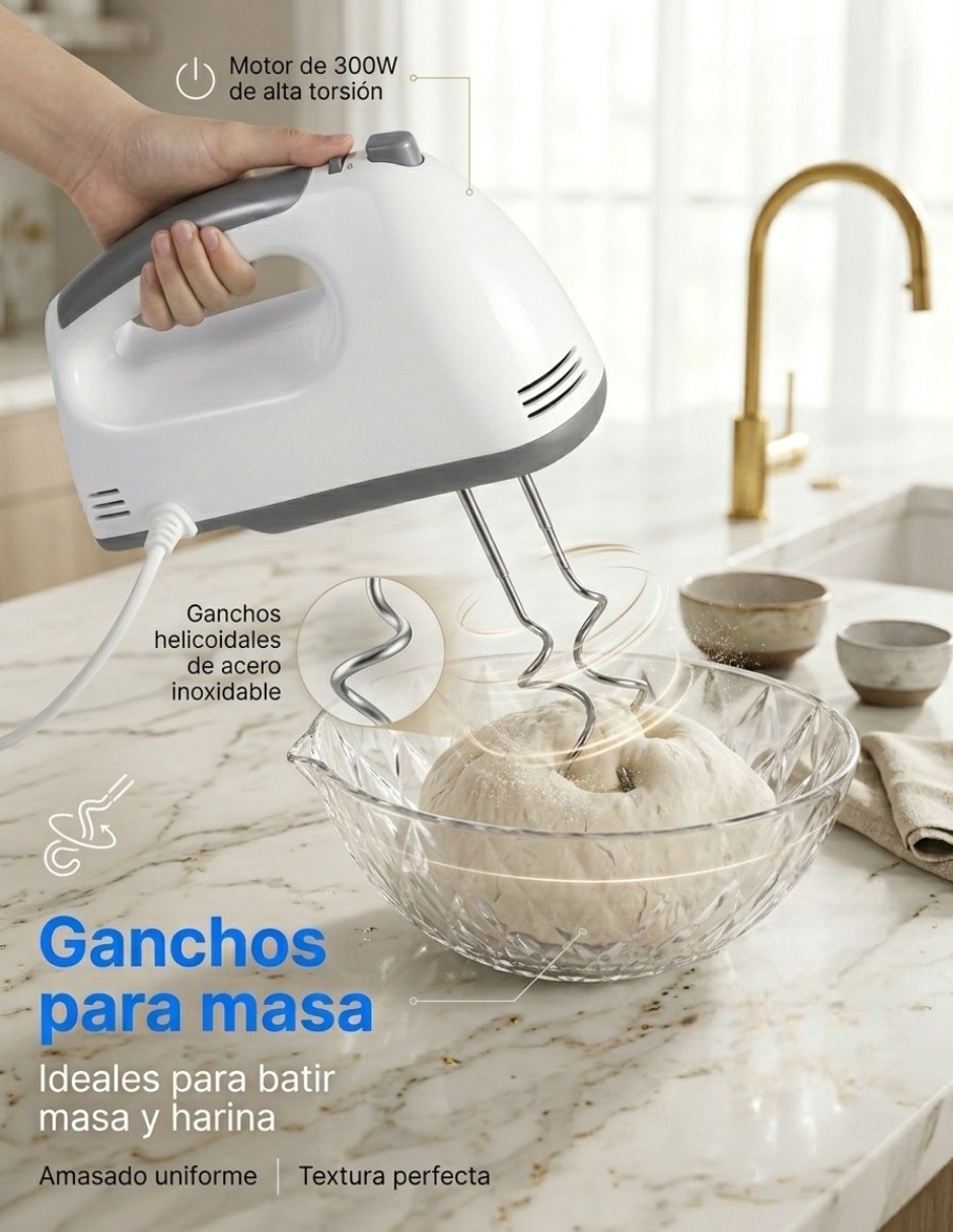 Batidora manual CM-TOP 7 velocidades JD05