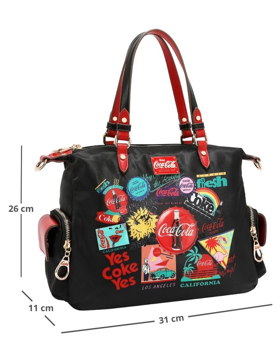 Bolsa tote Cap Collage Coca-Cola para mujer 7