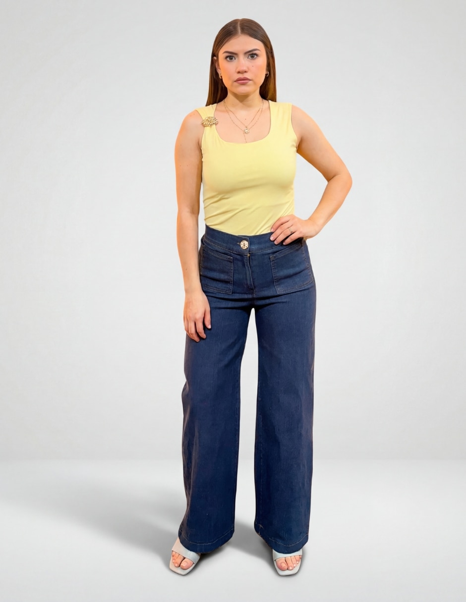 Body Yaretni Moda escote cuadrado para mujer