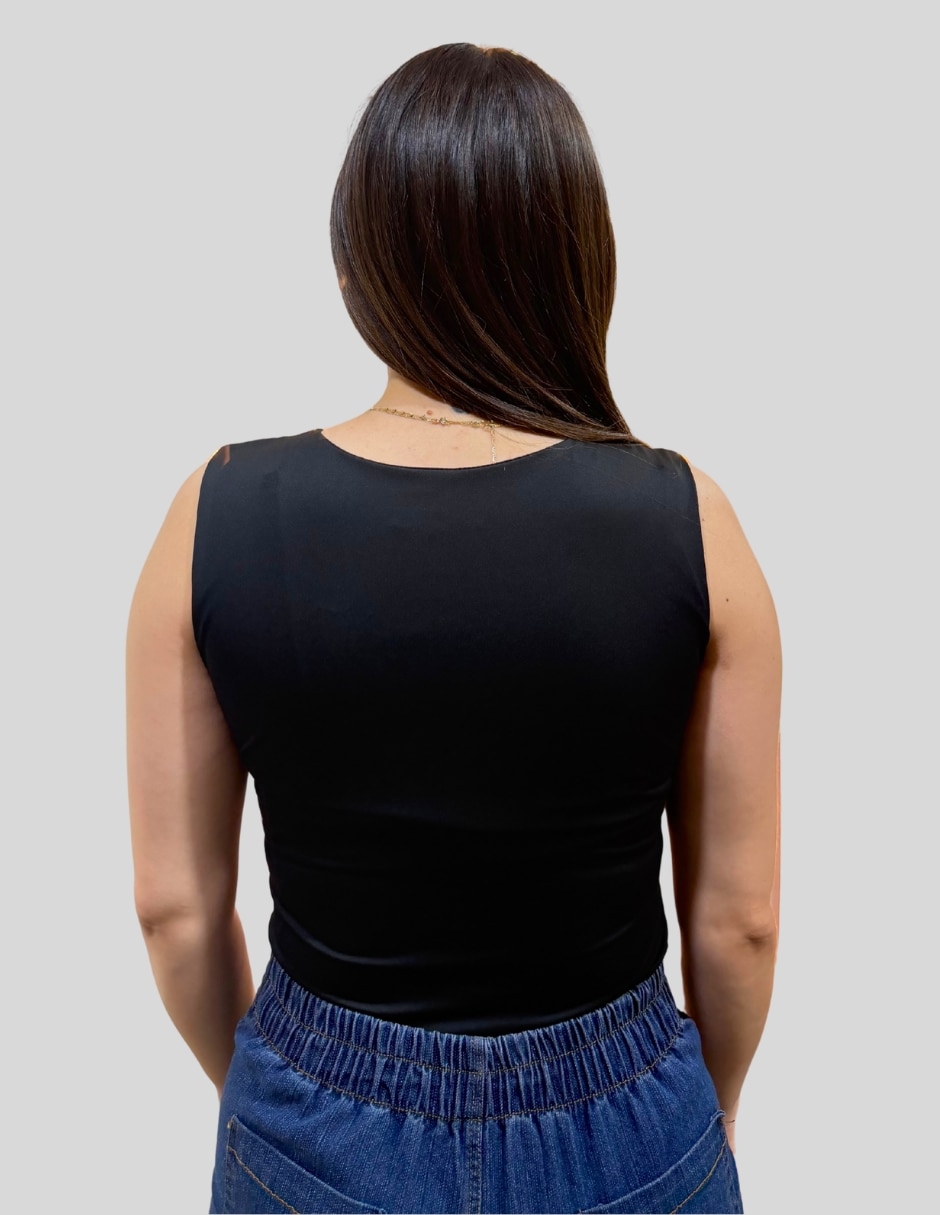 Body Yaretni Moda escote cuadrado para mujer