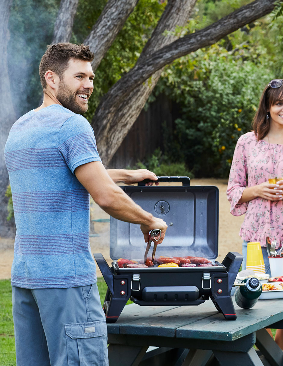 Asador gas Char-Broil X200 de acero inoxidable