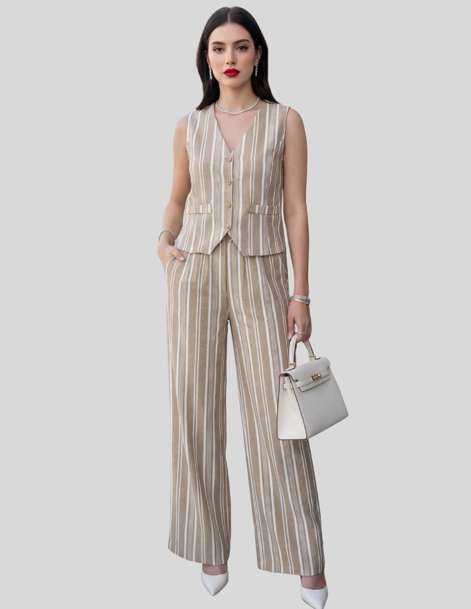 Conjunto casual de algodón para mujer 2