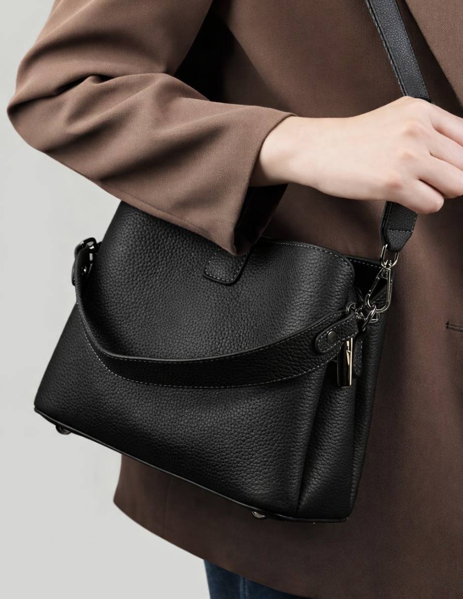 Bolsa bucket bitna seoul bolsa bucket de cuero mujer