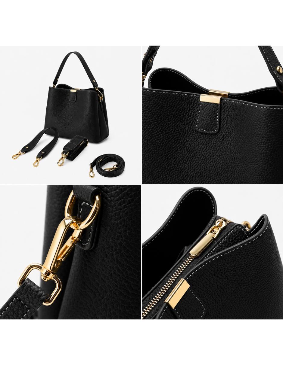 Bolsa bucket bitna seoul bolsa bucket de cuero mujer