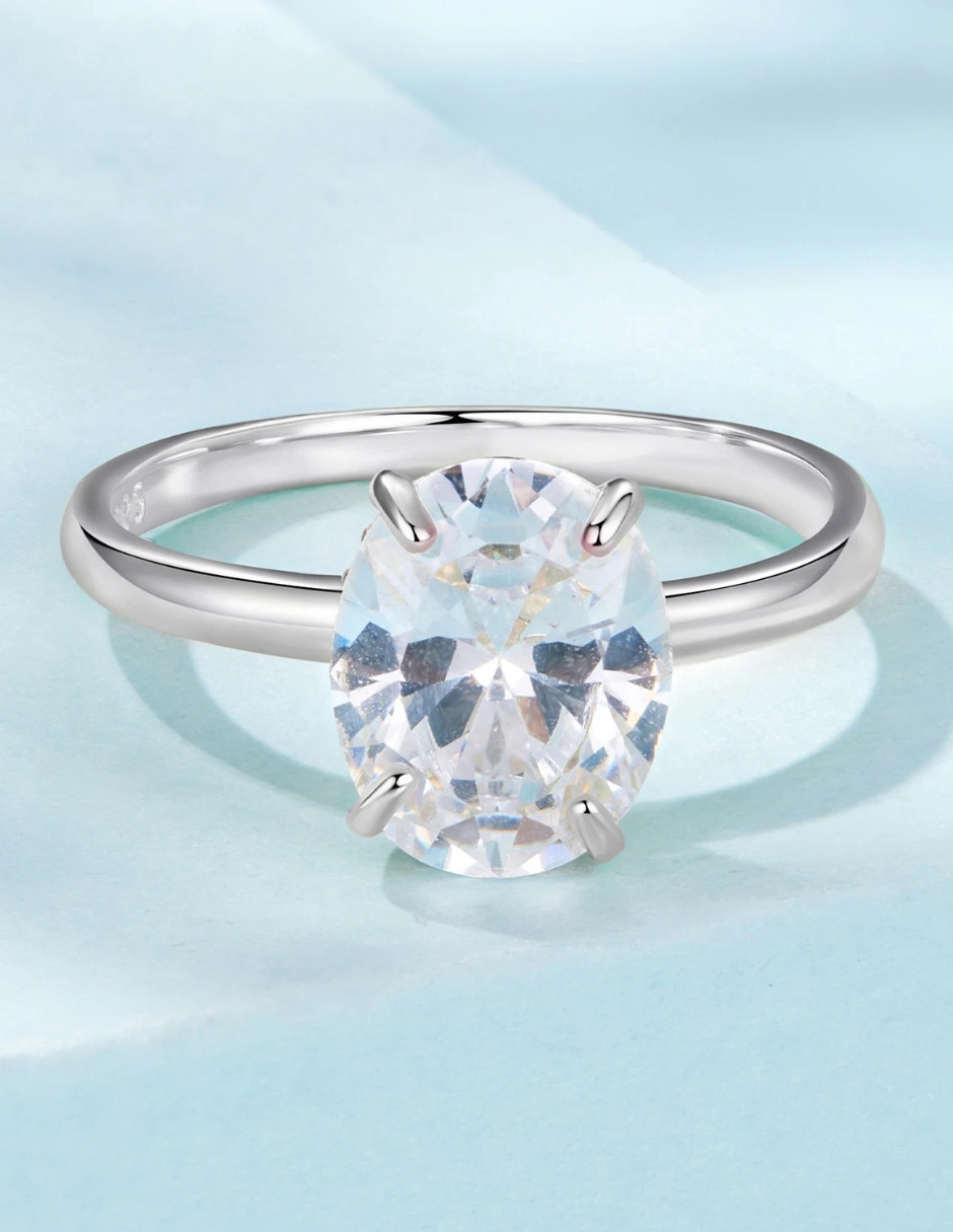 Anillo con gema Chulada Beauty de plata P 925 zirconia pulido