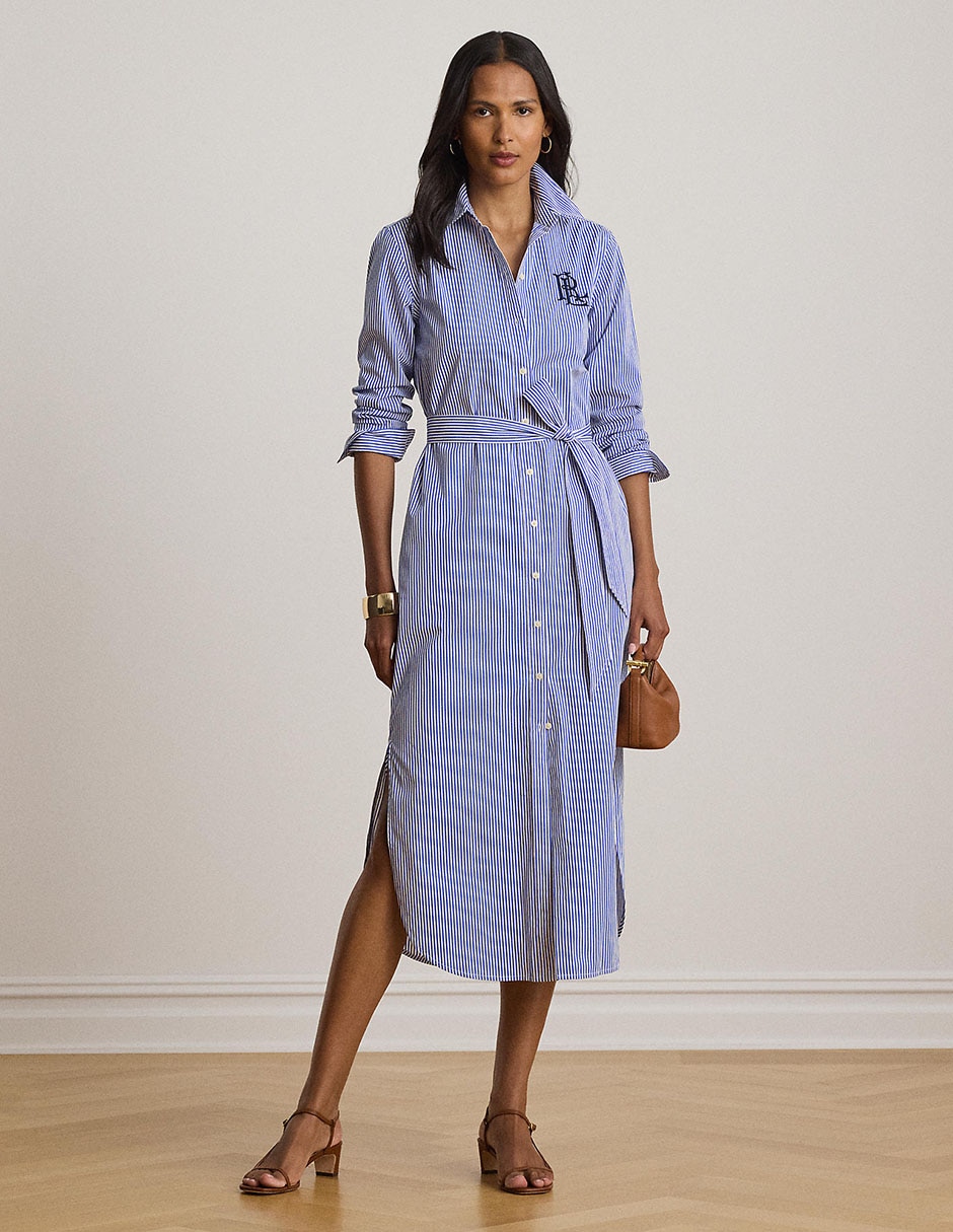 Vestido camisero midi casual para mujer Vestido camisero midi casual para mujer