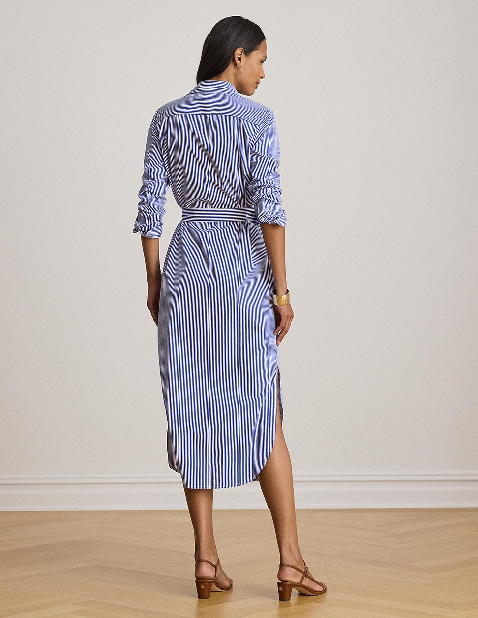 Vestido camisero midi casual Lauren Ralph Lauren para mujer