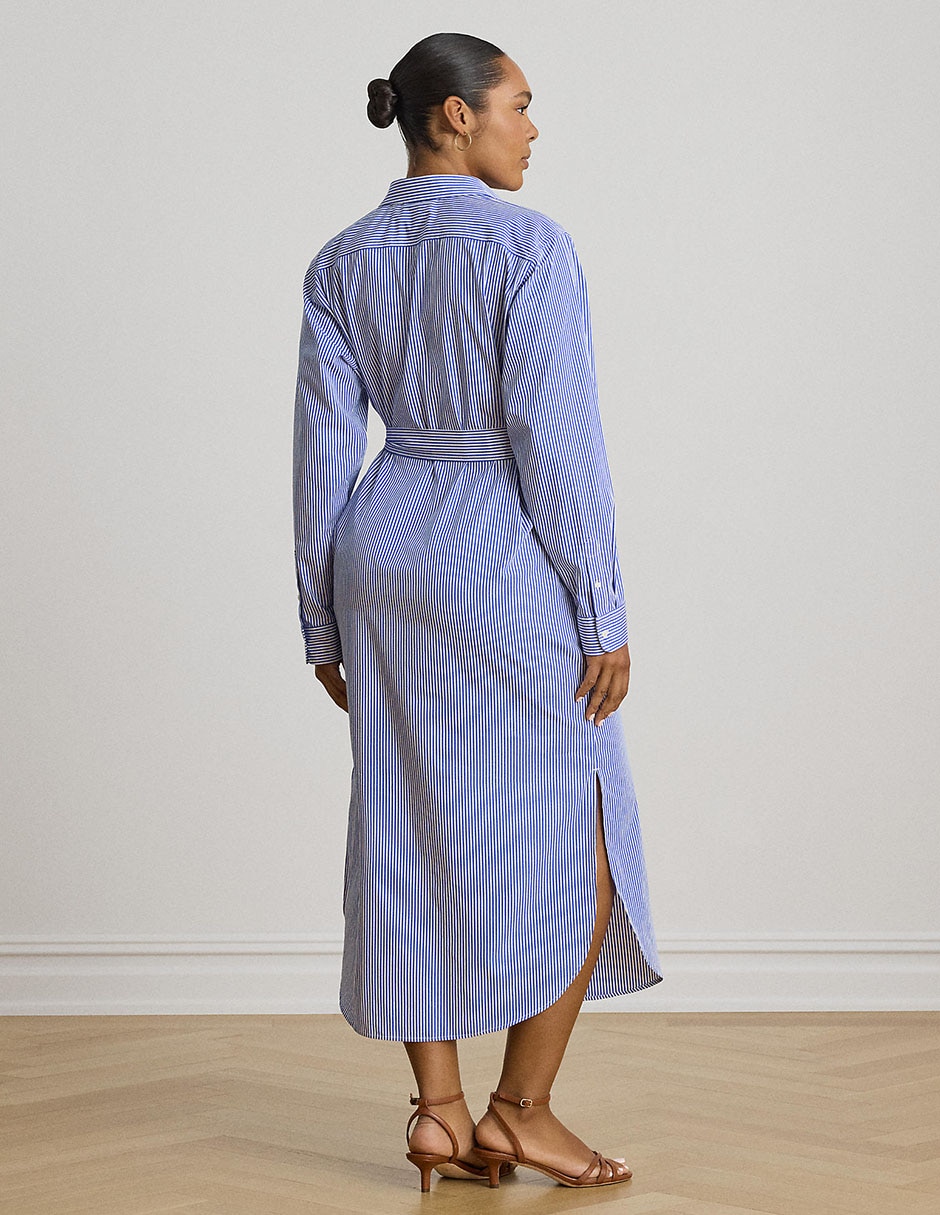 Vestido camisero midi casual Lauren Ralph Lauren para mujer