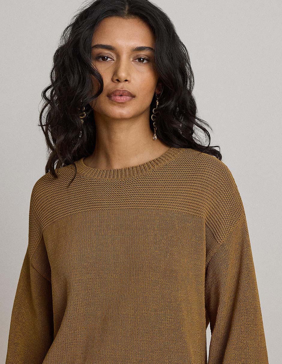 Suéter cuello redondo para mujer 3