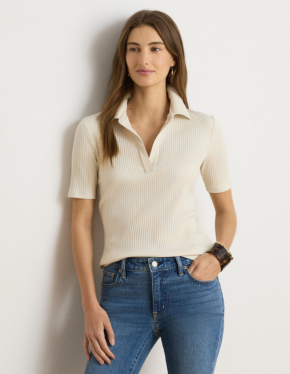Playera tipo polo para mujer 1