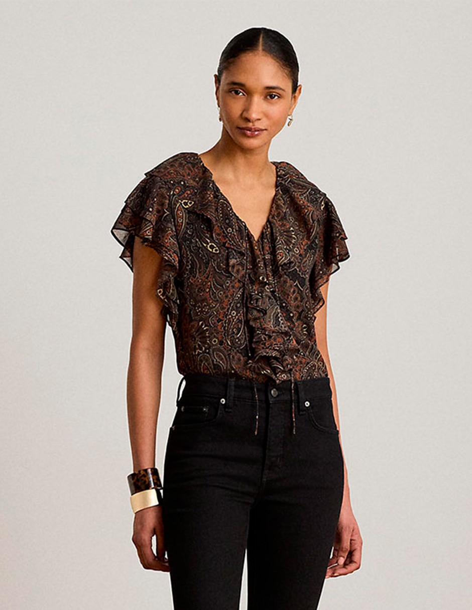 Blusa Lauren Ralph Lauren manga corta para mujer