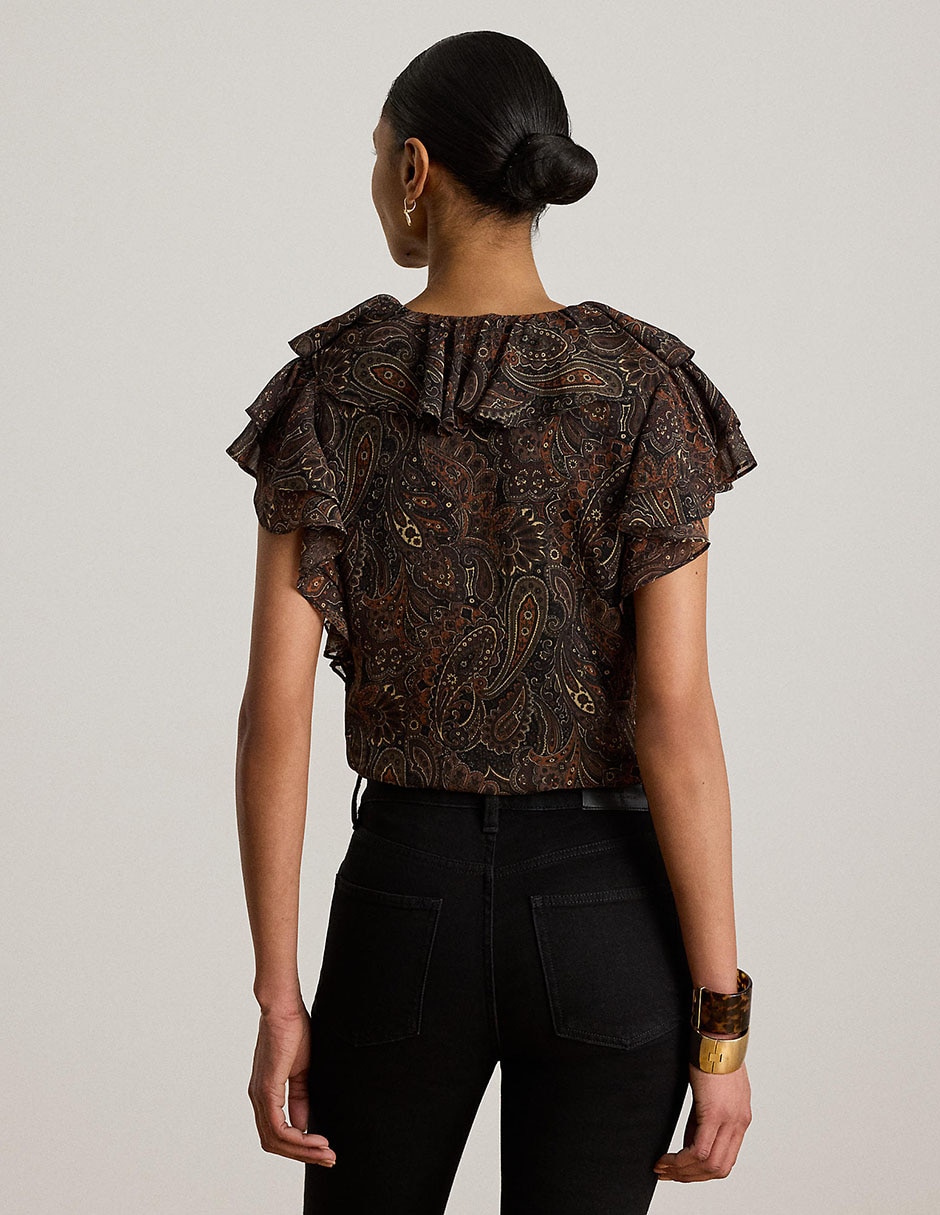 Blusa Lauren Ralph Lauren manga corta para mujer
