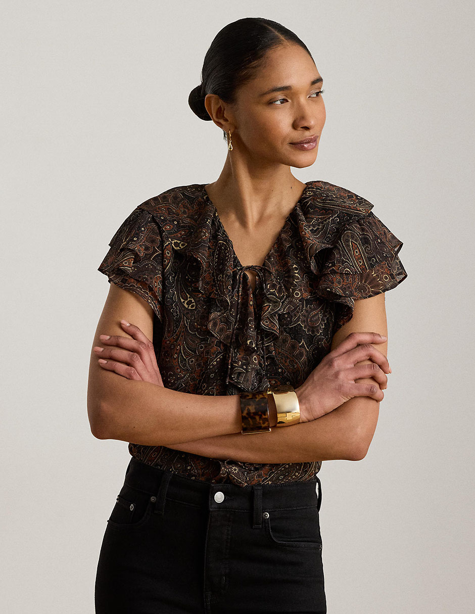 Blusa Lauren Ralph Lauren manga corta para mujer