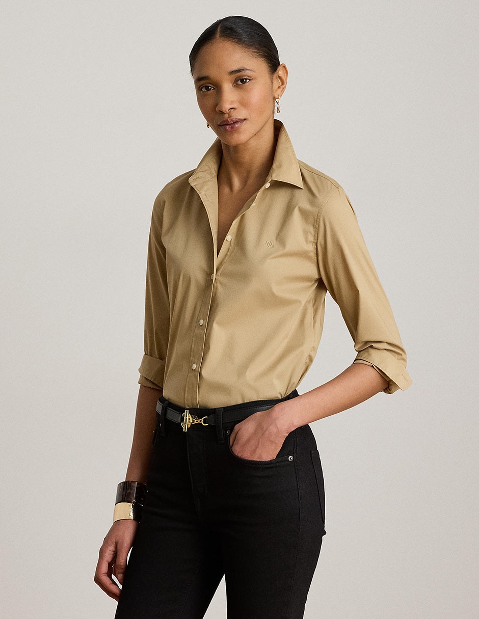 Blusa camisera manga larga para mujer Blusa camisera manga larga para mujer