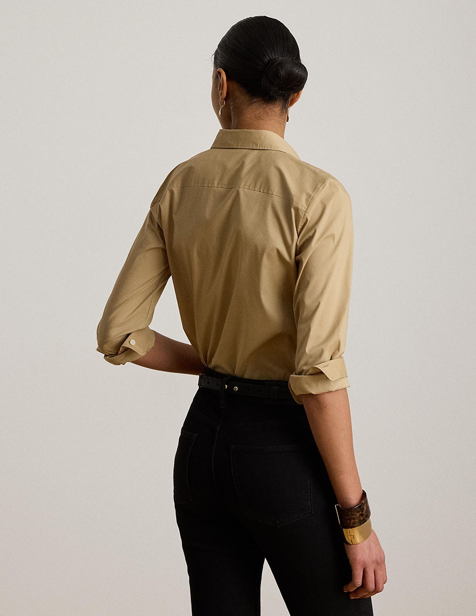 Blusa camisera manga larga para mujer 2