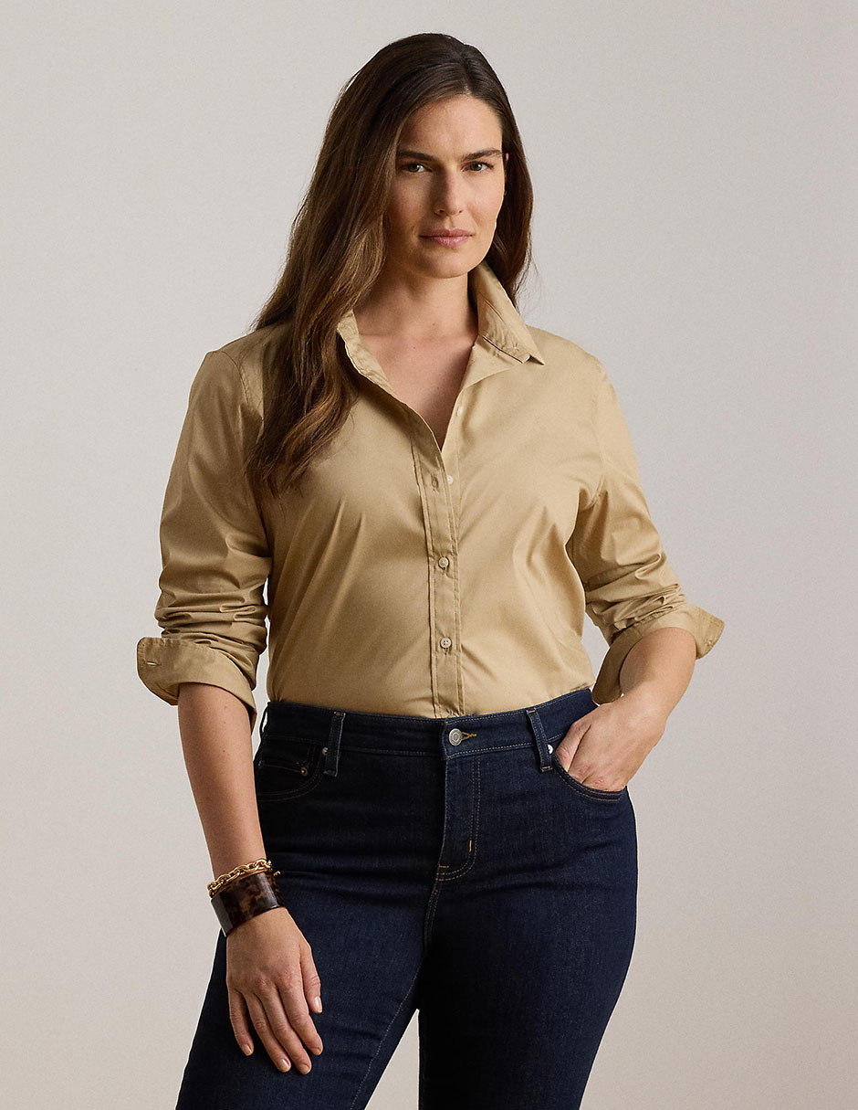 Blusa camisera manga larga para mujer 6