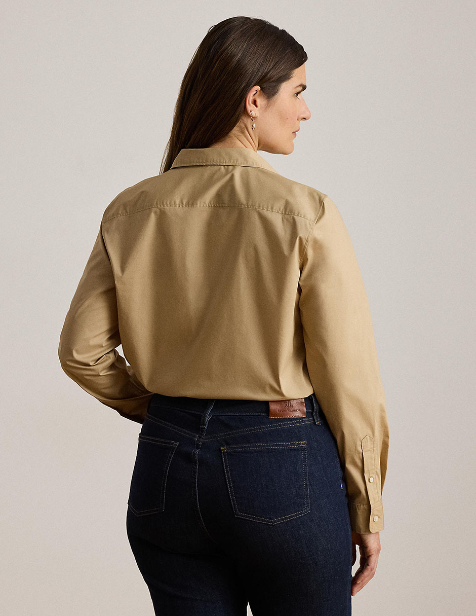 Blusa camisera manga larga para mujer 7
