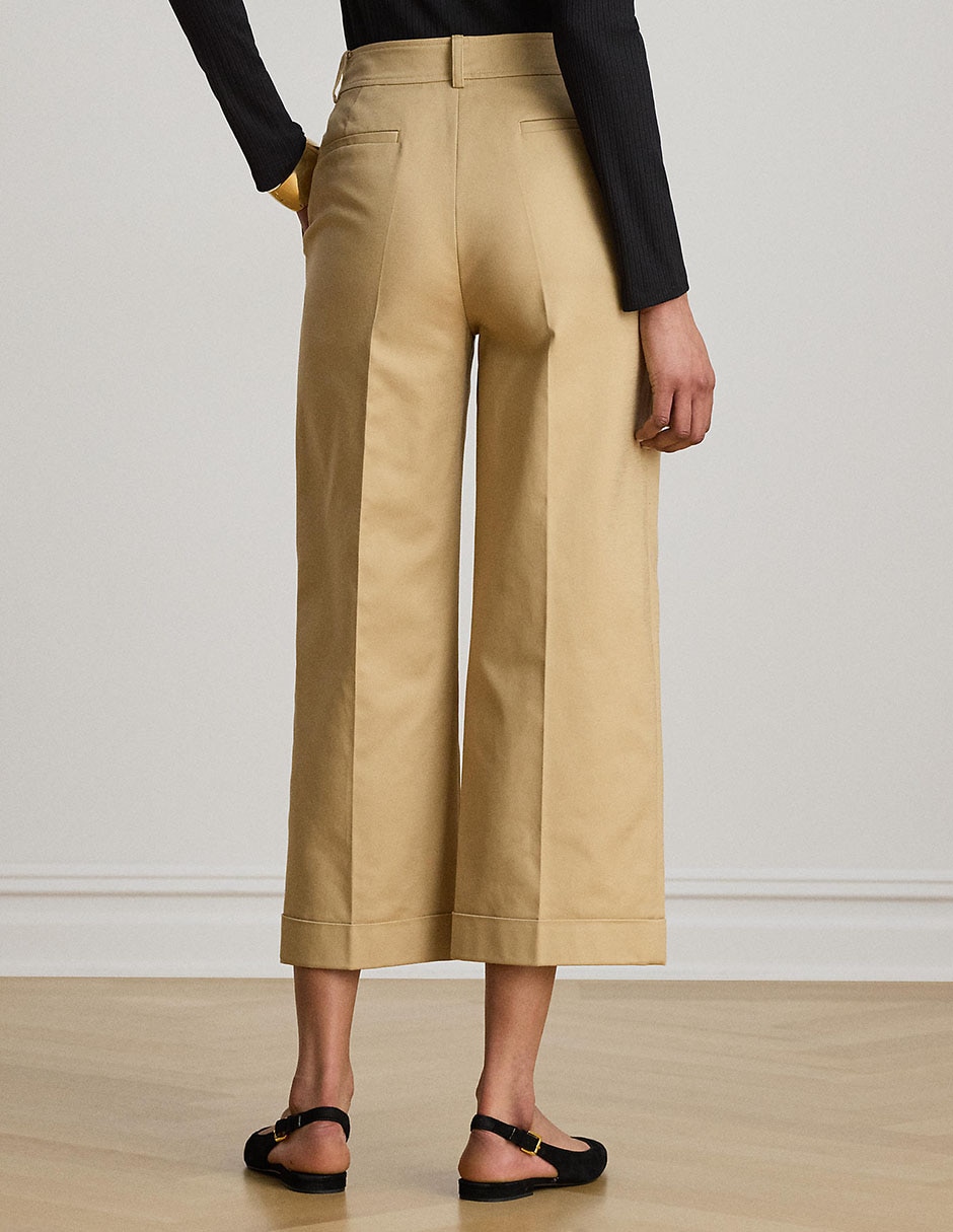 Pantalón coulotte amplio para mujer 7