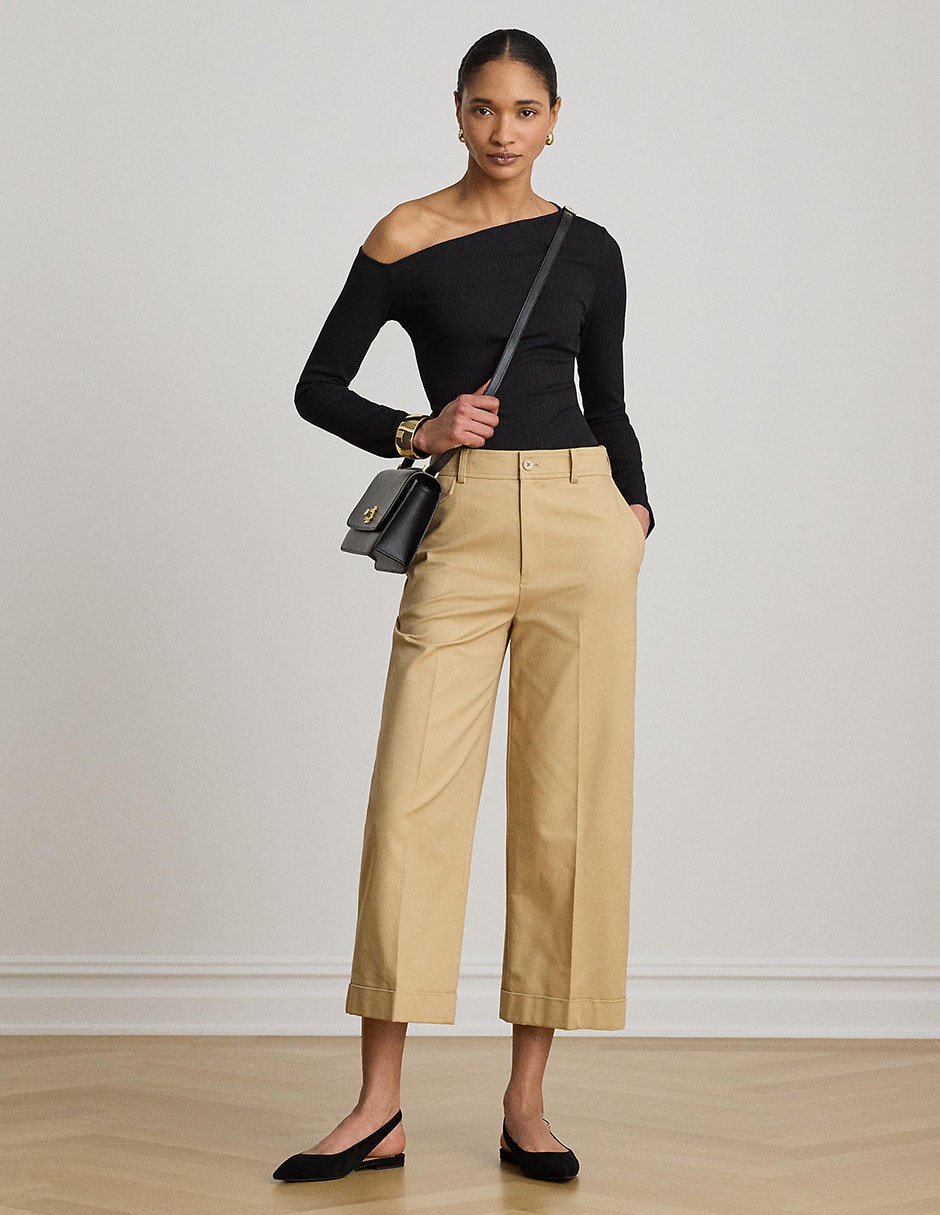 Pantalón coulotte amplio para mujer 2