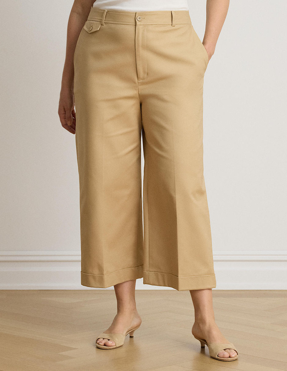 Pantalón coulotte amplio para mujer 8