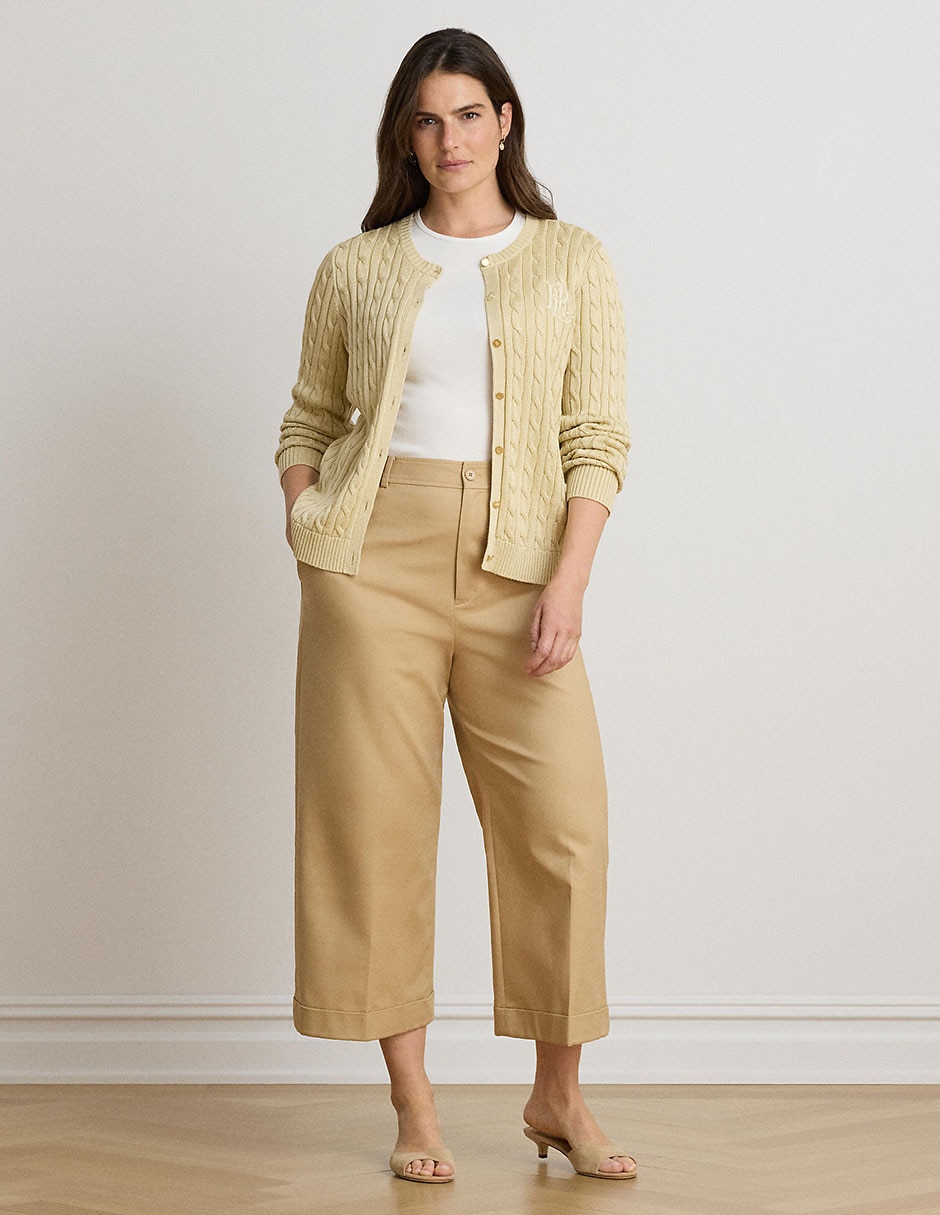 Pantalón coulotte amplio para mujer 6
