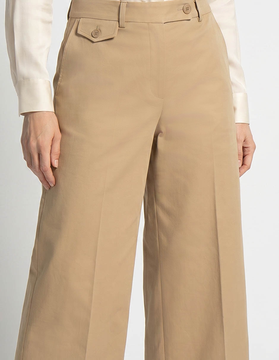Pantalón coulotte amplio para mujer 4