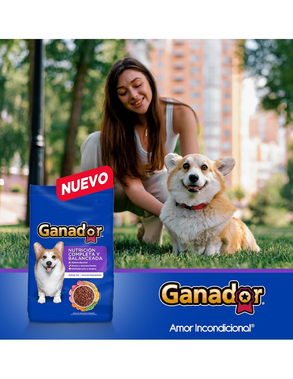 Croqueta Ganador original para perro etapa adulto contenido 20 kg