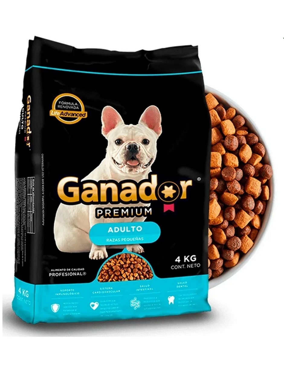 Croqueta Ganador de carne para perro etapa adulto contenido 4 kg