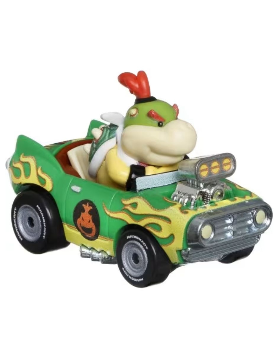 MATTEL (4729) Figura de colección Mario Kart Hot Wheels 2026 Bowser Jr. Flame Flyer Crache-flammes Mattel