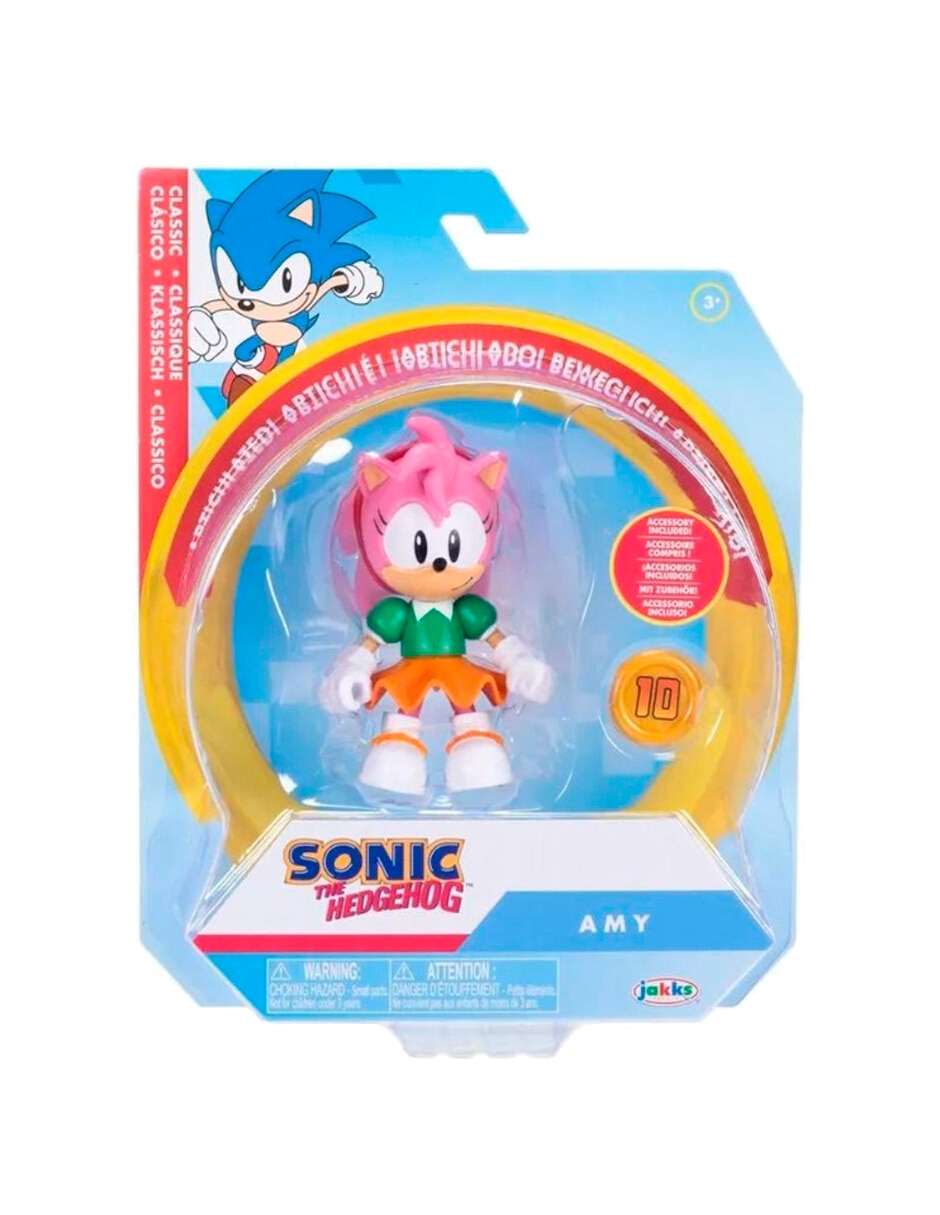 Figura de colección articulada Sonic The Hedgehog Amy Rose collectors Jakks Pacific