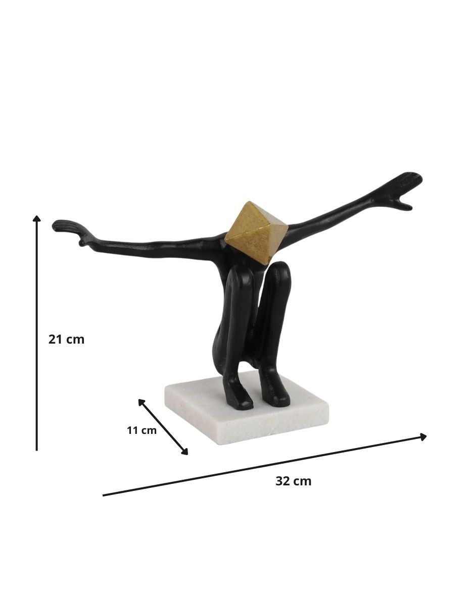 Escultura Sohrelia cabeza geométrica