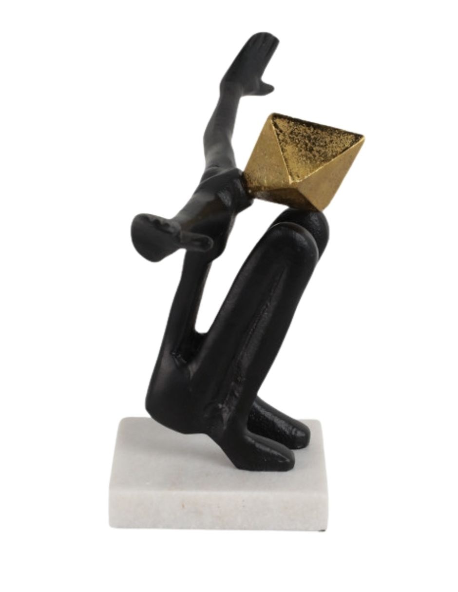 Escultura Sohrelia cabeza geométrica
