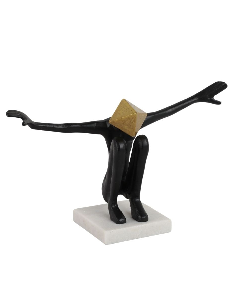 Escultura Sohrelia cabeza geométrica