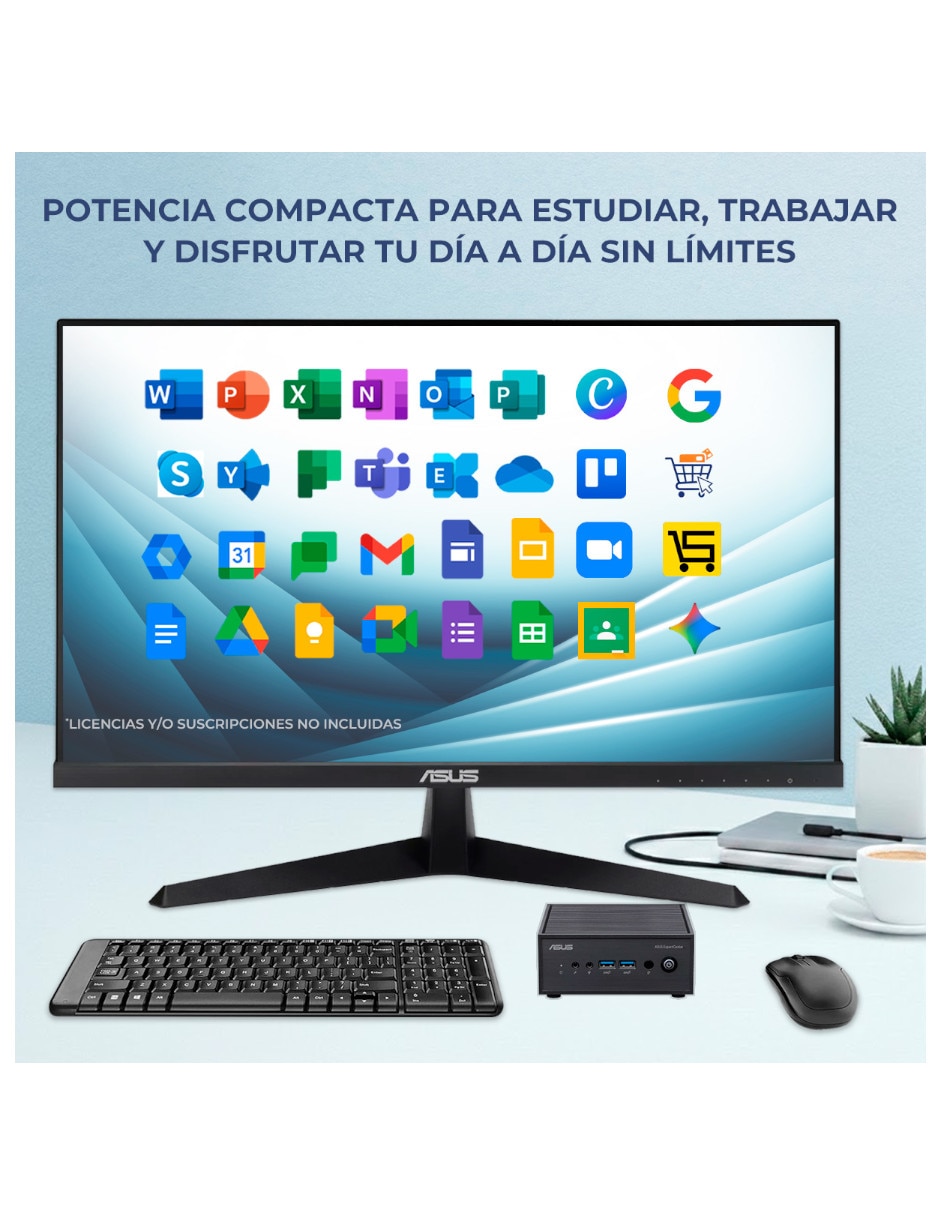 Mini PC PN42BBF-N10016256MTM Intel N100 Integrada 16 GB RAM 256 GB SSD 5