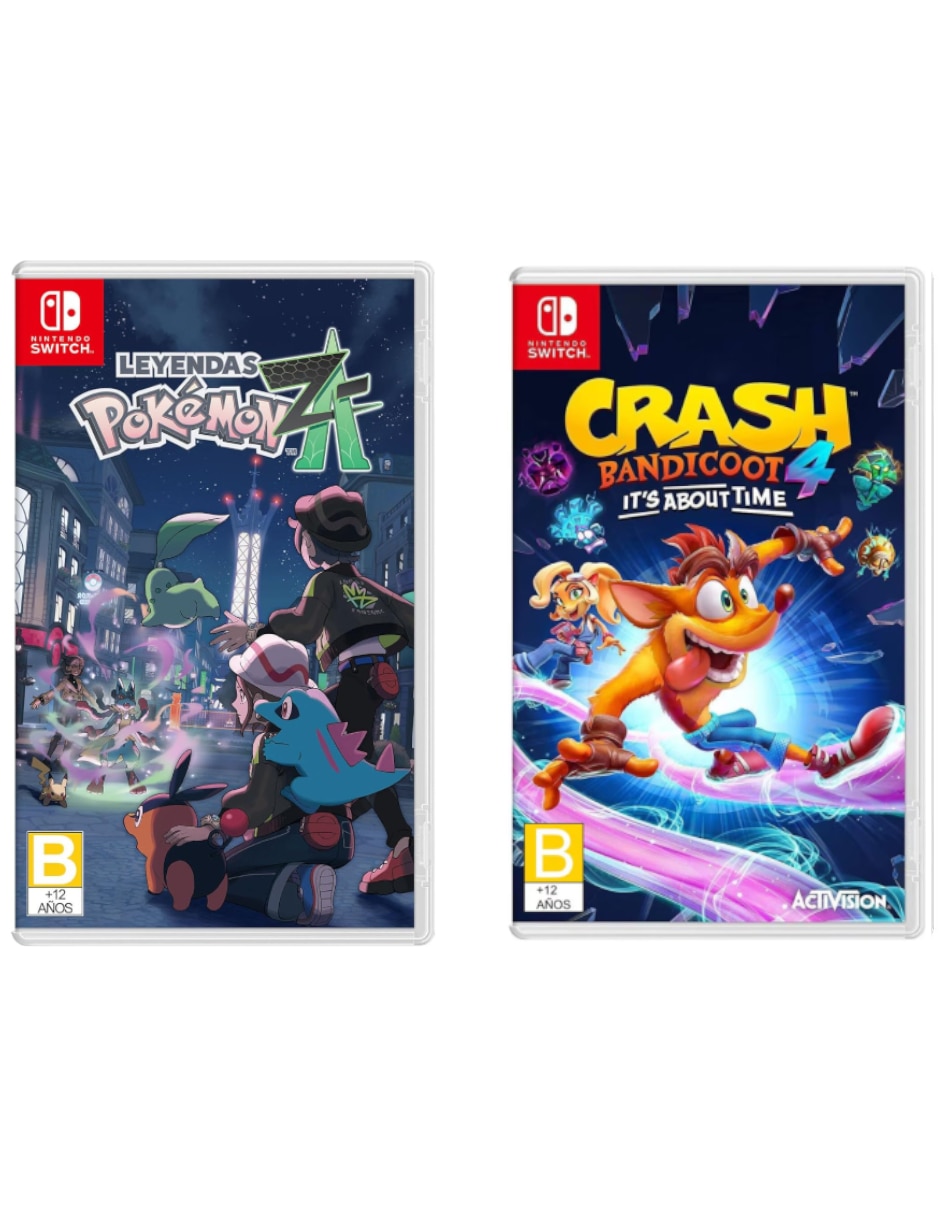 NINTENDO Pokemon Legends Z-A Game + Crash Bandicoot 4 It's About Time Nintendo bundle para Nintendo Switch