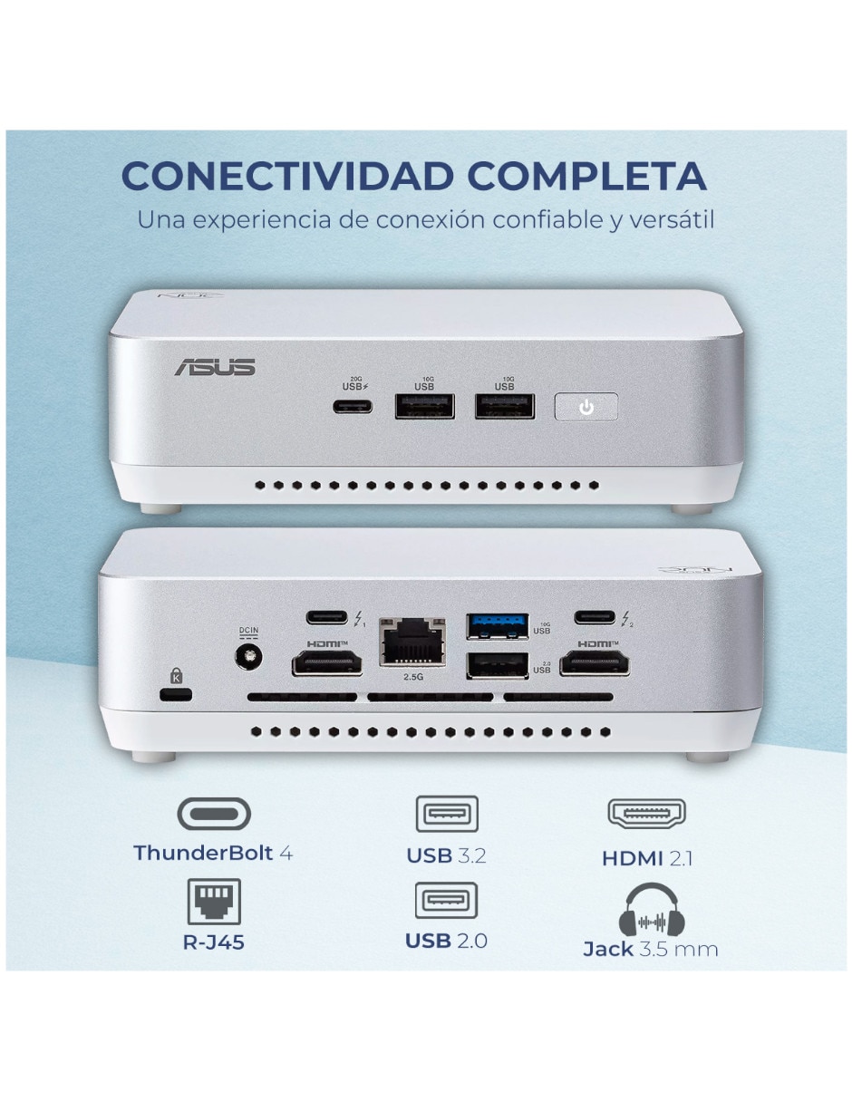 Mini PC Asus CNUC14P+/U9161TB Intel Core Ultra 9 Integrada 16 GB RAM 1 TB SSD