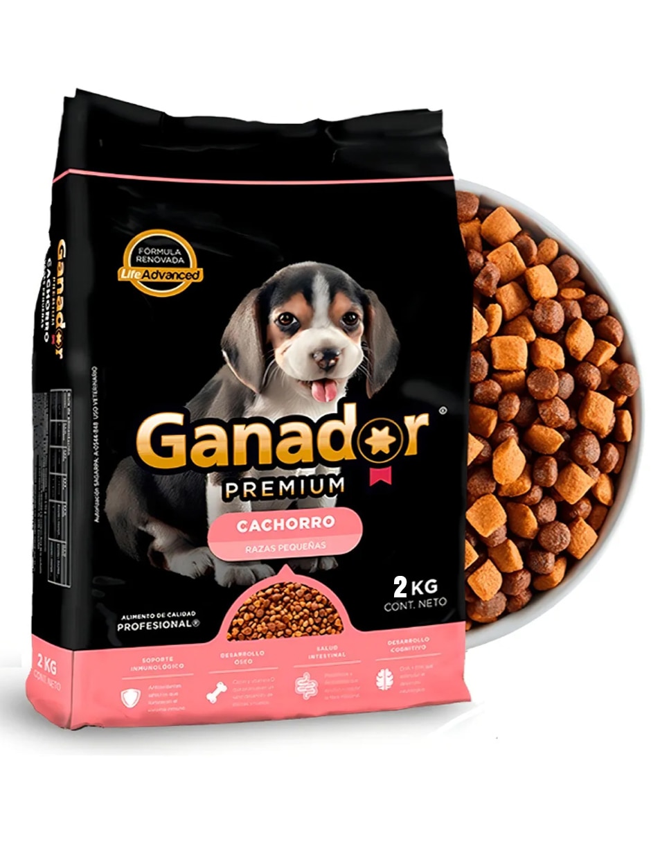 Croqueta Ganador de carne para perro etapa cachorro contenido 2 kg