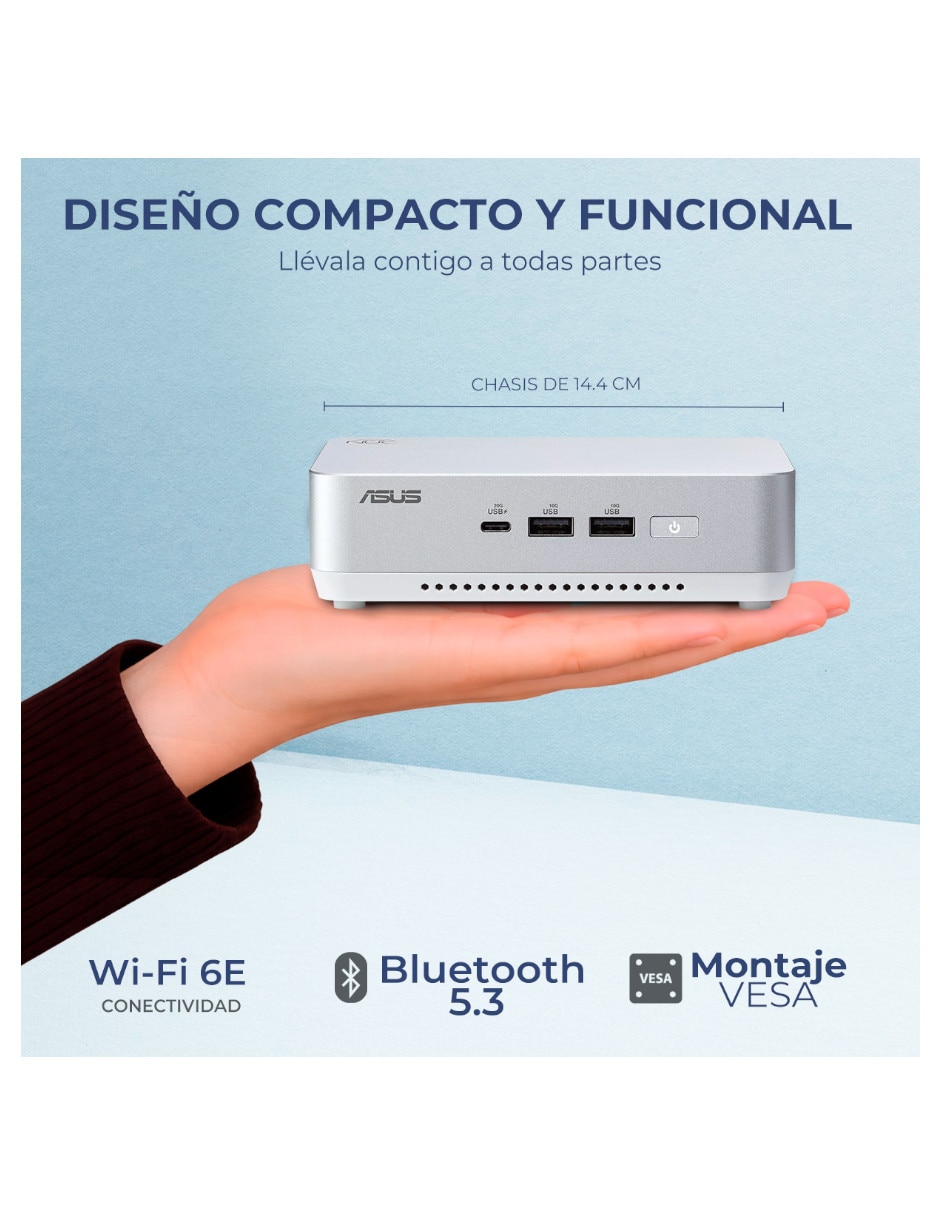 Mini PC NUC 14 Pro Intel Core Ultra 9 Integrada 32 GB RAM 1 TB SSD