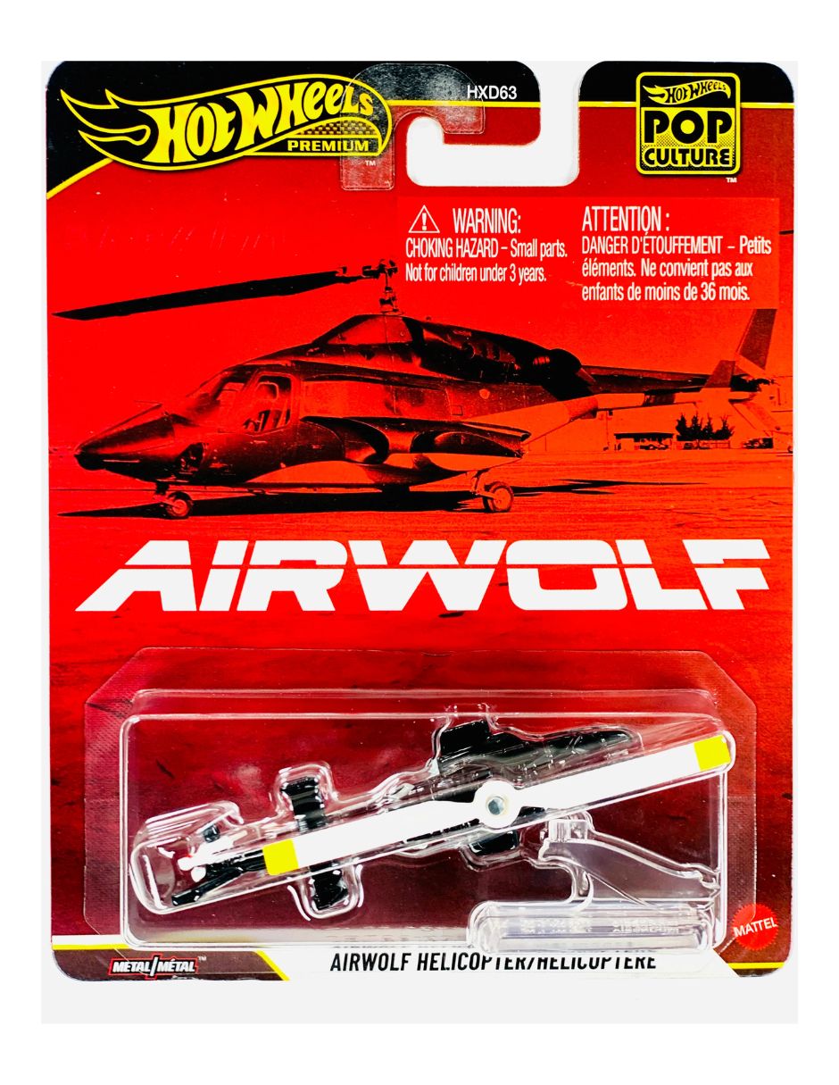 Figura de colección Hot Wheels Pop Culture 2026 Airwolf Helicopte Mattel