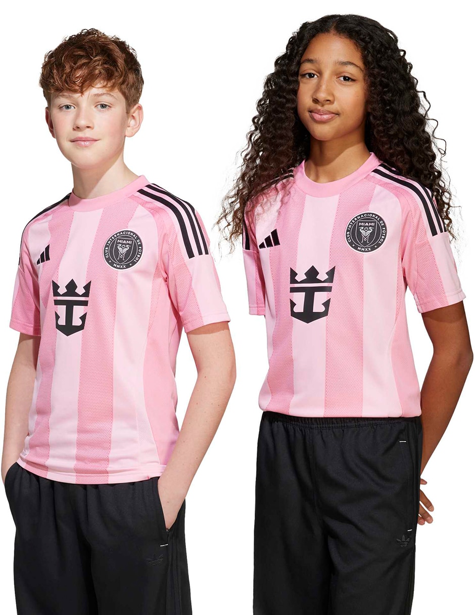Jersey de Inter de Miami de entrenamiento manga corta Adidas fan unisex