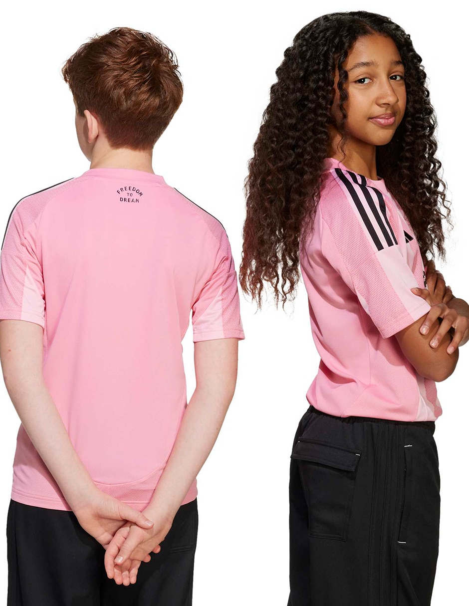 Jersey de Inter de Miami de entrenamiento manga corta Adidas fan unisex